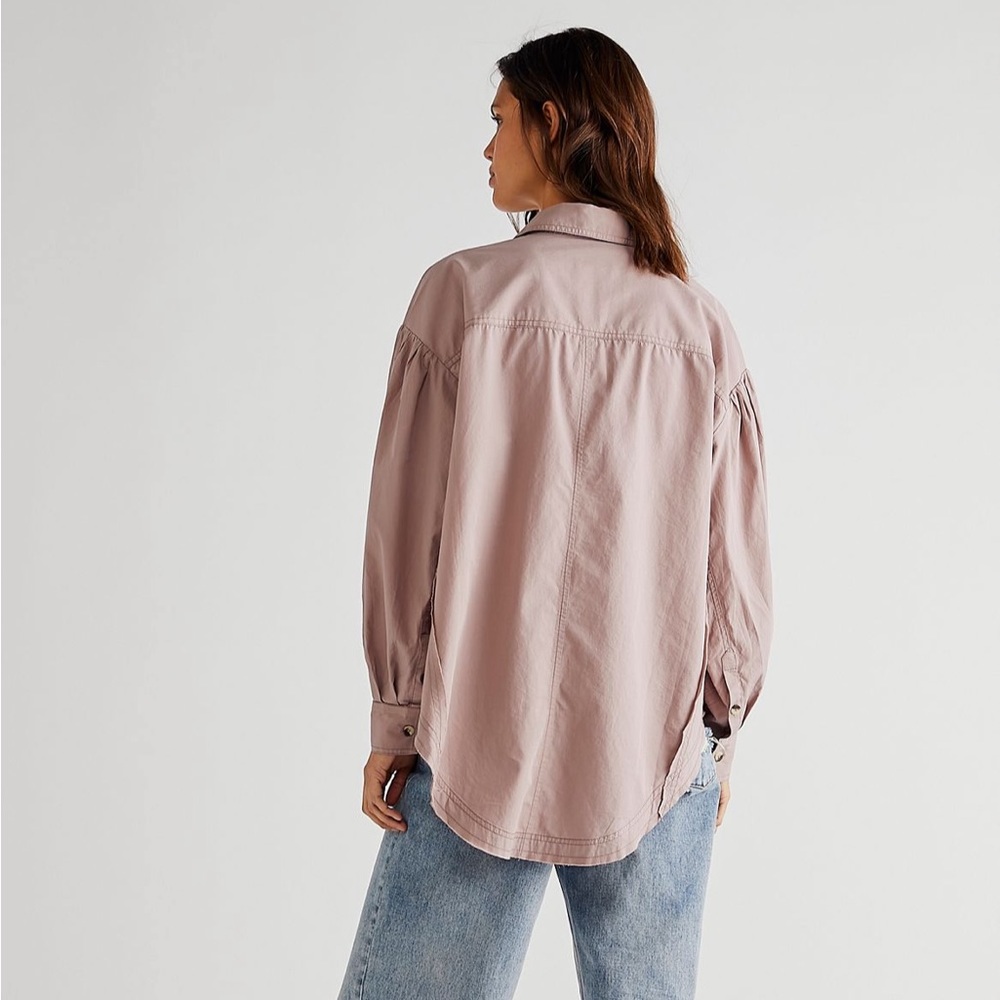 We The Free Mauve Button Down Shirt - Picture 5 of 7